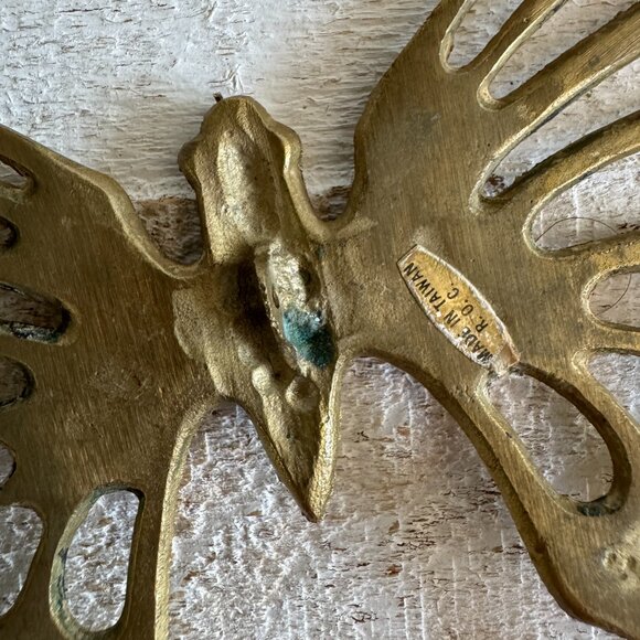 Set of Two Vintage Brass Butterflies - Picture 8 of 10